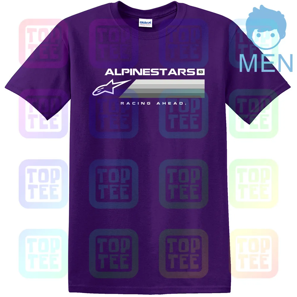 MEN-PURPLE Alpine Star футболка с коротким рукавом для взрослых, черная, все размеры - Цвет: MEN-PURPLE