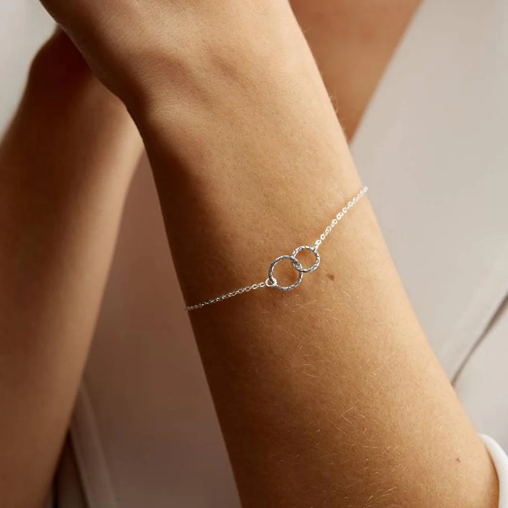 JUJIE Simple Charm Chain Bracelets For Women 2020 Stainless Steel Bracelet Femme Jewelry Wholesale/Dropshipping | Украшения и