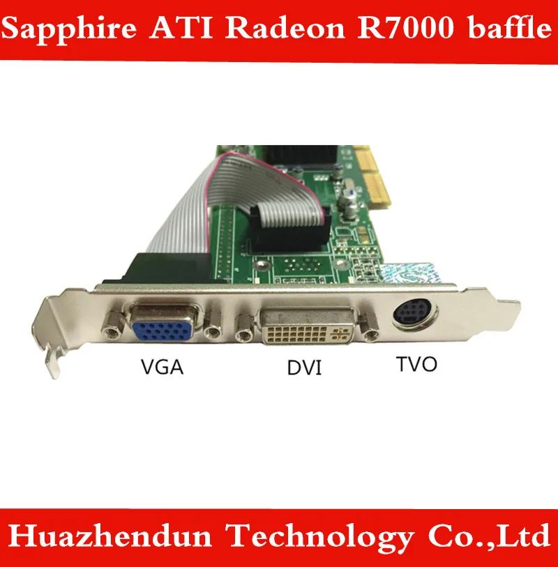 

Brand new original full height baffle for sapphire ATI Radeon 7000 R7000 64M VGA DVI TVO graphics bracket chassis 10pcs
