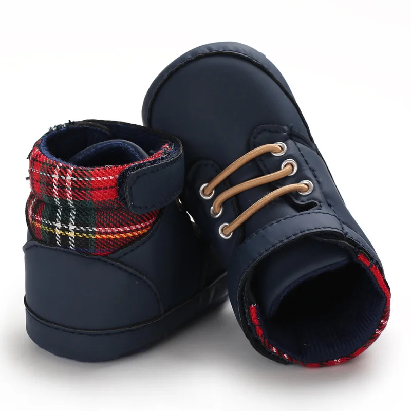 

Spring Autumn Infant First Walkers Bebe Boys Tenis Shoes Soft Sole Newborn Booties Solid Color Footwears 11cm 12cm 13cm