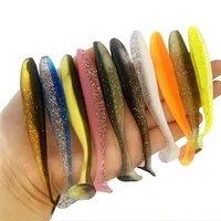 15pc easy shiner soft lures 55mm 70mm 90mm baits fishing lure leurre shad double color silicone bait t tail wobblers
