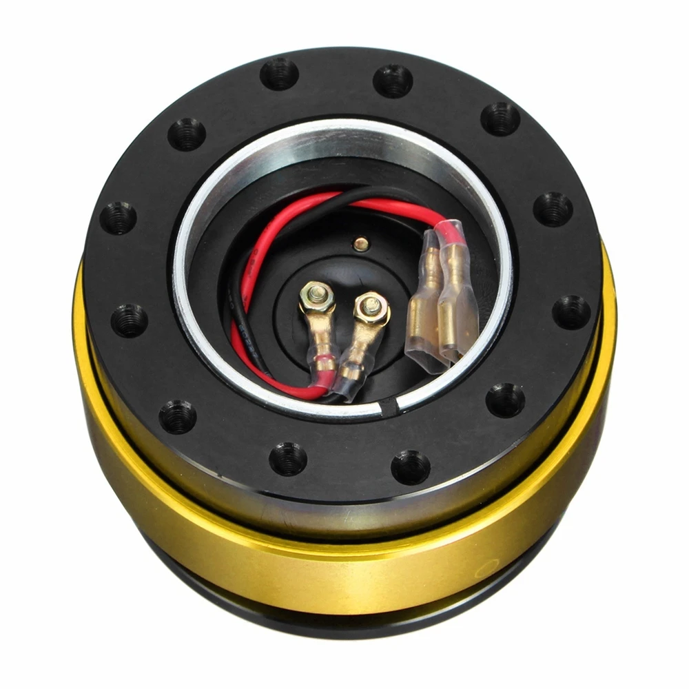 Универсальный Алюминий 6 отверстие Авто Quick Release Руль выхватить Hub адаптер Босс