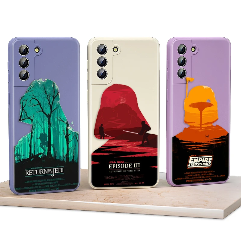 

Star Wars colorful robot For Samsung Galaxy S21 S20 FE S10 Note20 Note10 Ultra Plus Lite Pro 5G Liquid Soft Phone Case