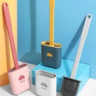 Силиконовая щетка для унитаза Cleanhome, креативный зазор, мягкий пластиковый бытовой инструмент для чистки туалета в ванной комнате, щетки, аксессуары для ванны