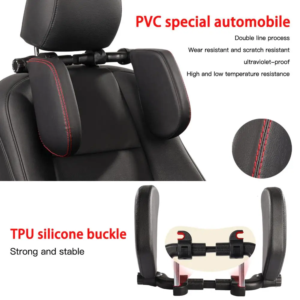 

Car Neck Headrest Pillow Cushion Seat Support Head Restraint Seat Pillow Headrest Neck Travel Sleeping Cushion For Kids Adults