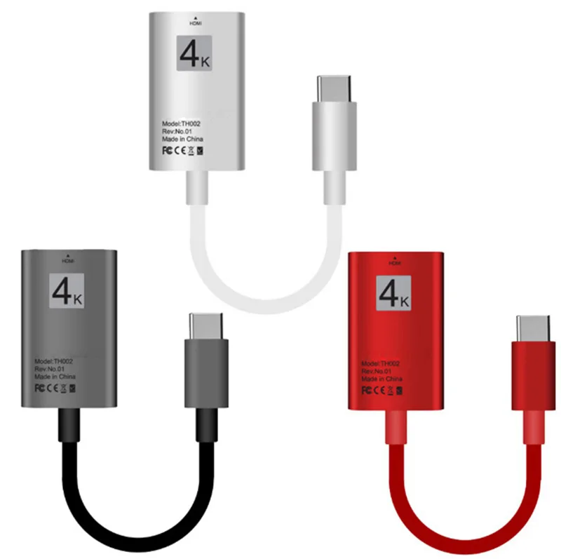 Кабель адаптер с разъемом Type C HD для экрана зеркальное отображение телефона на