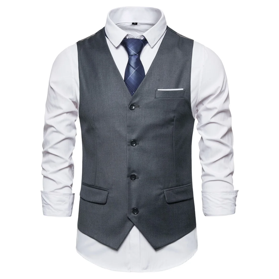 

Man Business and Leisure Vest Men Blazer Vests High Quality Waistcoat