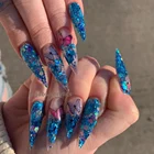 600 шт. накладные ногти-стилеты Типсы для ногтей прозрачные натуральные XXL накладные акриловые длинные ногти балерины накладные ногти