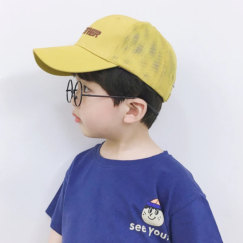 Летняя кепка для мальчиков Солнцезащитная бейсболка пляжная маленьких девочек
