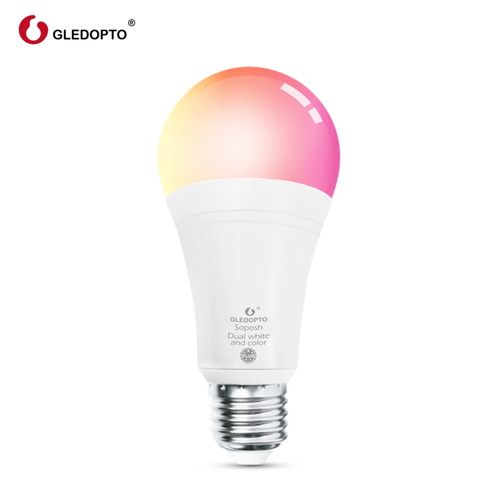 1Pcs 12W Bulb Plus G светодиодный opto RGBCCT E27 12 Вт светодиодный смарт-цветная лампа 2-Pack, Zigbee совместимый шлюз 3,0, Голосовое управление с Alexa, Радиочастотный пульт дистанционного управления - Испускаемый цвет: 1Pcs 12W Bulb Plus