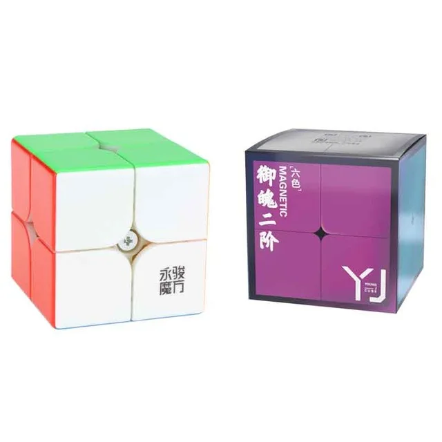 

[Picube]YJ Yupo V2 M 2x2x2 Magnetic Speed Cube yj yupo v2 mCube Puzzle Professional Educational Toys for kids Children Gift