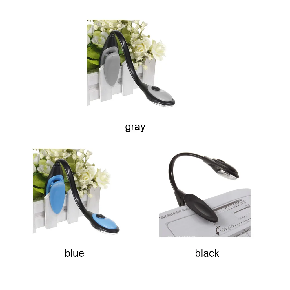 

Living Room Travel Portable Bright Mini Led Flexible Bedroom Clip On Home Reading Light