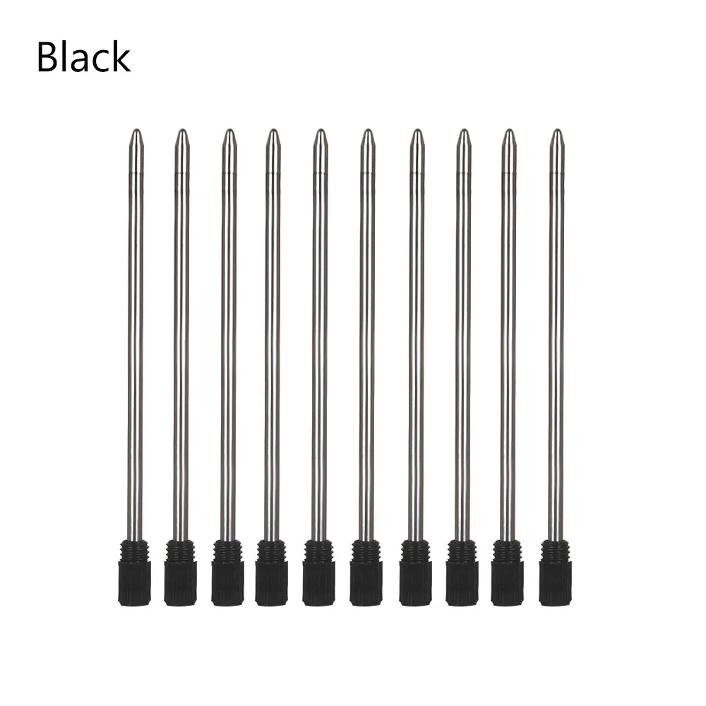 1PC Blue/Black Ink Metal Pen Refill Crystal Diamond Ballpoint Pen Student Pen Rod Writing Tools Office School Supplies