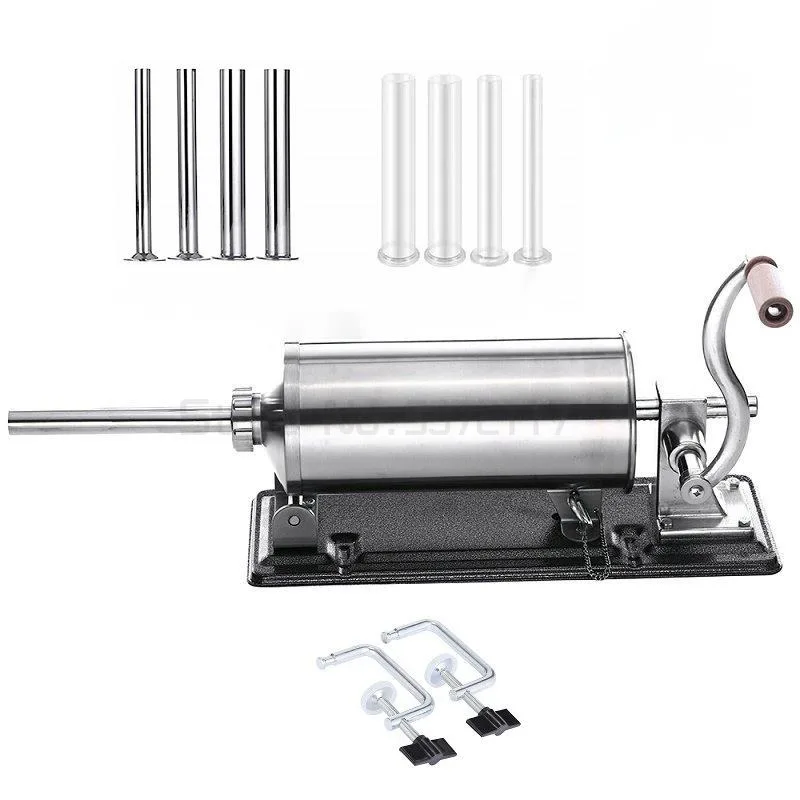 

Homemade Sausage Stuffer Stainless Steel Sausage Filling Machine Sausage Syringe Meat Filler Sausage Maker