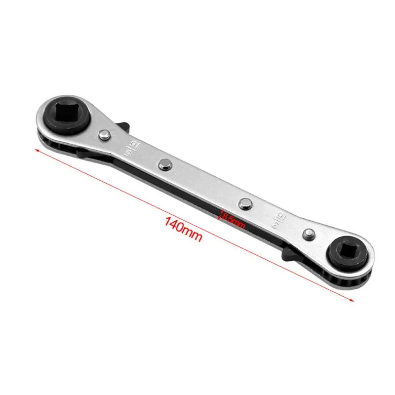 

3/16" 1/4" 5/16" 3/8" Double End Ratchet Wrench Air Conditioning Refrigeration