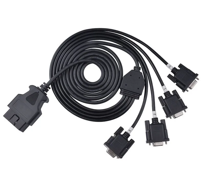 Автомобильный OBD штекер до 4 DB9PIN Женский Интерфейс Последовательный RS232 шлюз