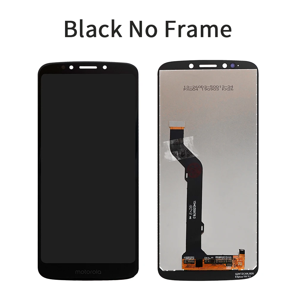 Black no frame Для Motorola Moto E5 Plus pantalla XT1924 XT1924-1 XT1924-2 ЖК-дисплей сенсорный экран с рамкой дигитайзер для Moto E5 Plus ЖК-дисплей - Цвет: Black no frame