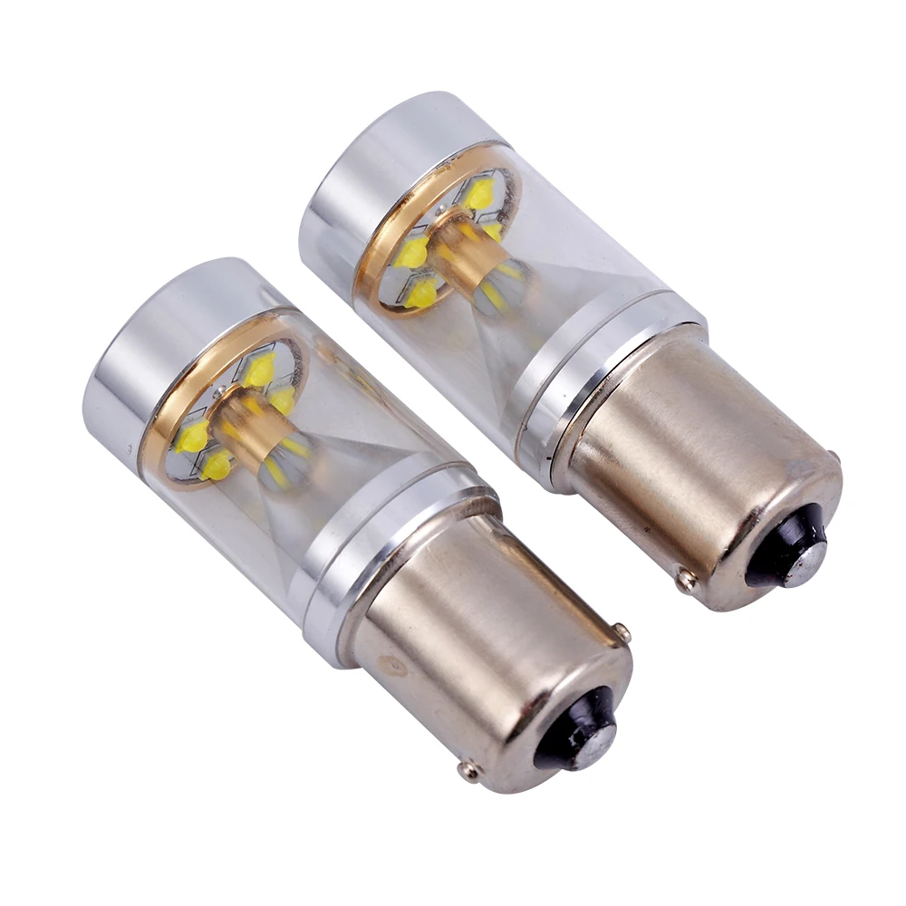 2 шт./лот высокой мощности 1156 Led 30 Вт чип XBD Сверхяркие рекламные щиты P21w led Ba15s