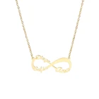 Индивидуальное ожерелье HOUWU с именем семьи для пары, индивидуальное женское колье из нержавеющей стали с именем под заказ