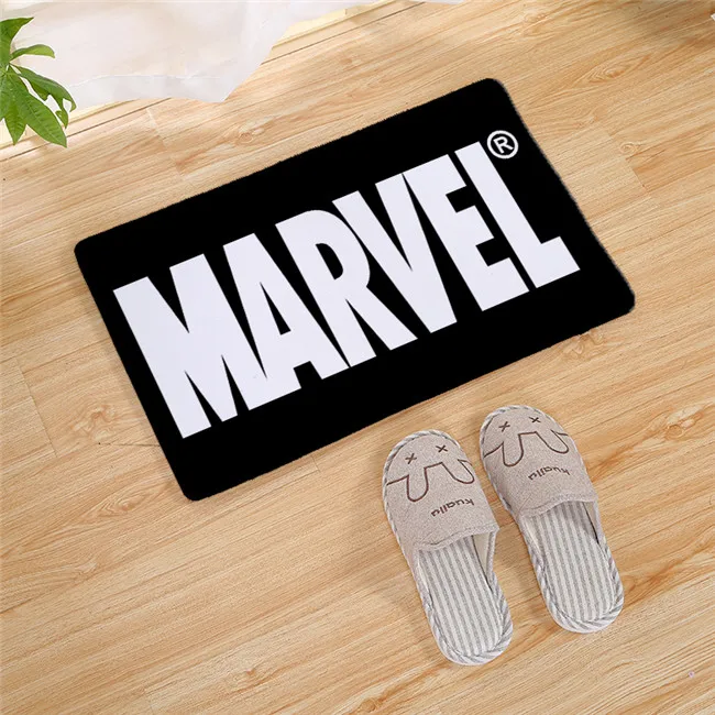 15 Marvel логотип супергероя печать современный домашний коврик стелька кухонный ковер крытый Открытый Добро пожаловать ванная комната Противоскользящие коврики 80 см - Цвет: 15