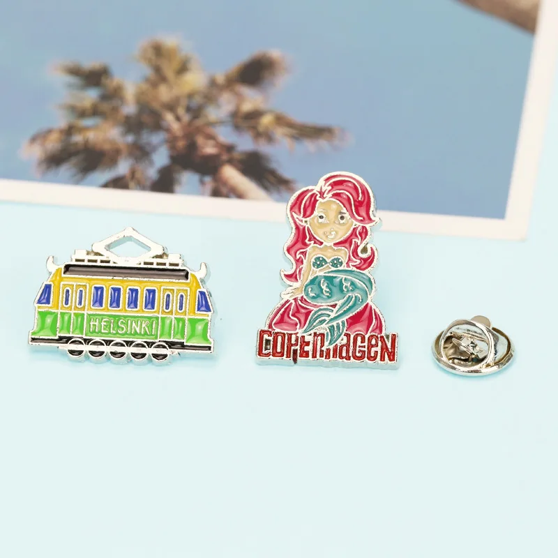 Аниме значки броши для хиджаба эмалевые Броши женщин Аватар Металлическая