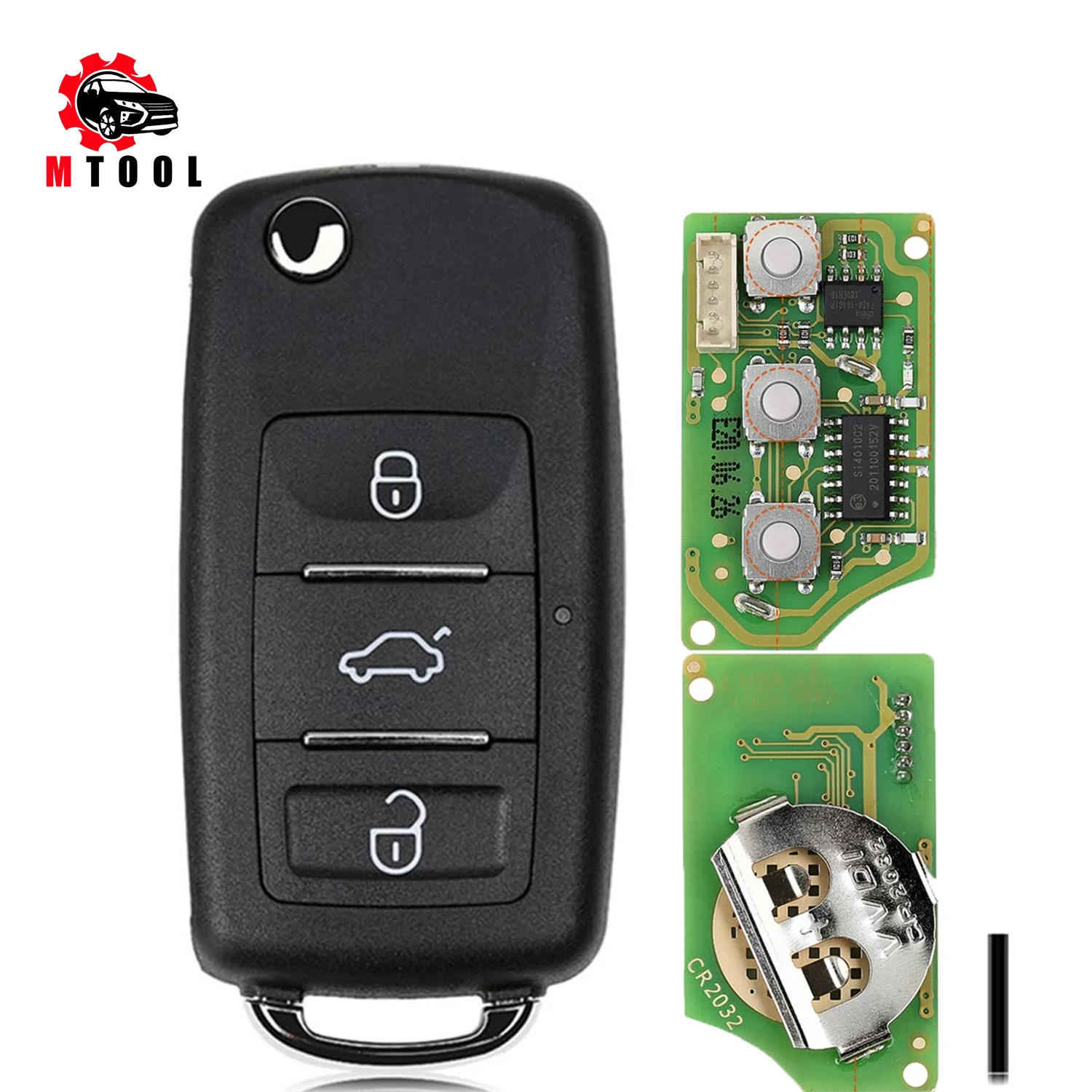 

Waterproof Xhorse 3 Buttons XKB510EN VVDI Universal Remote Key B5 Type English Version work with VVDI/VVDI2 Mini key Tool max