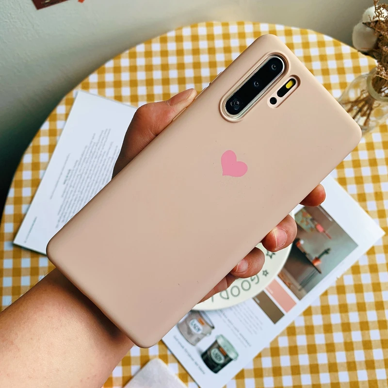 Цветной мягкий чехол Love для телефона Huawei P10 Plus P20 P30 Mate 10 20 Nova 3 3i Honor 8 8X 9 10i Lite Pro Play V10