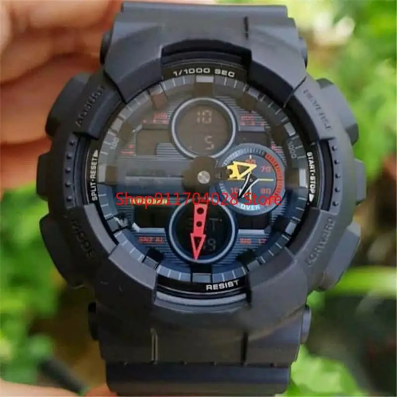 

Hot selling sports and leisure 140 watch waterproof quartz men's watch LED solar display automatic hand-raising light