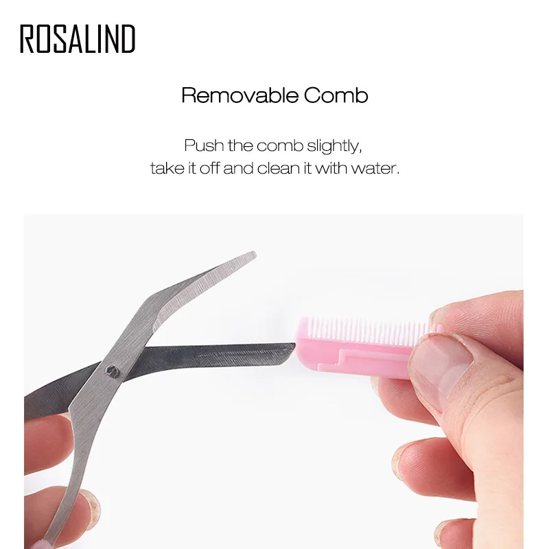 Ножницы для бровей ROSALIND триммер с лезвиями бритва зажимы волос ножницы удаления