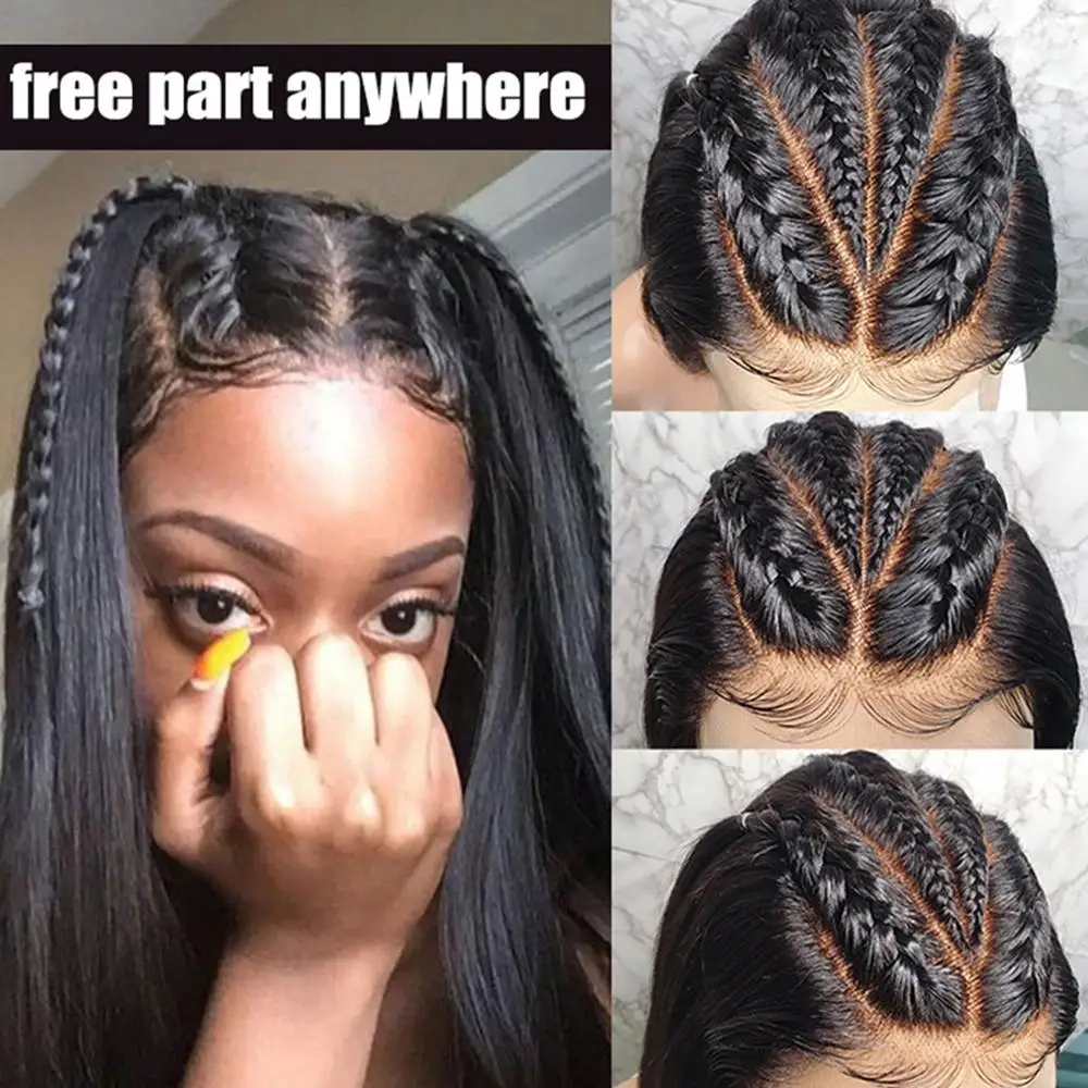 Парики из натуральных волос на кружевном фронте прозрачные кружевные парики с