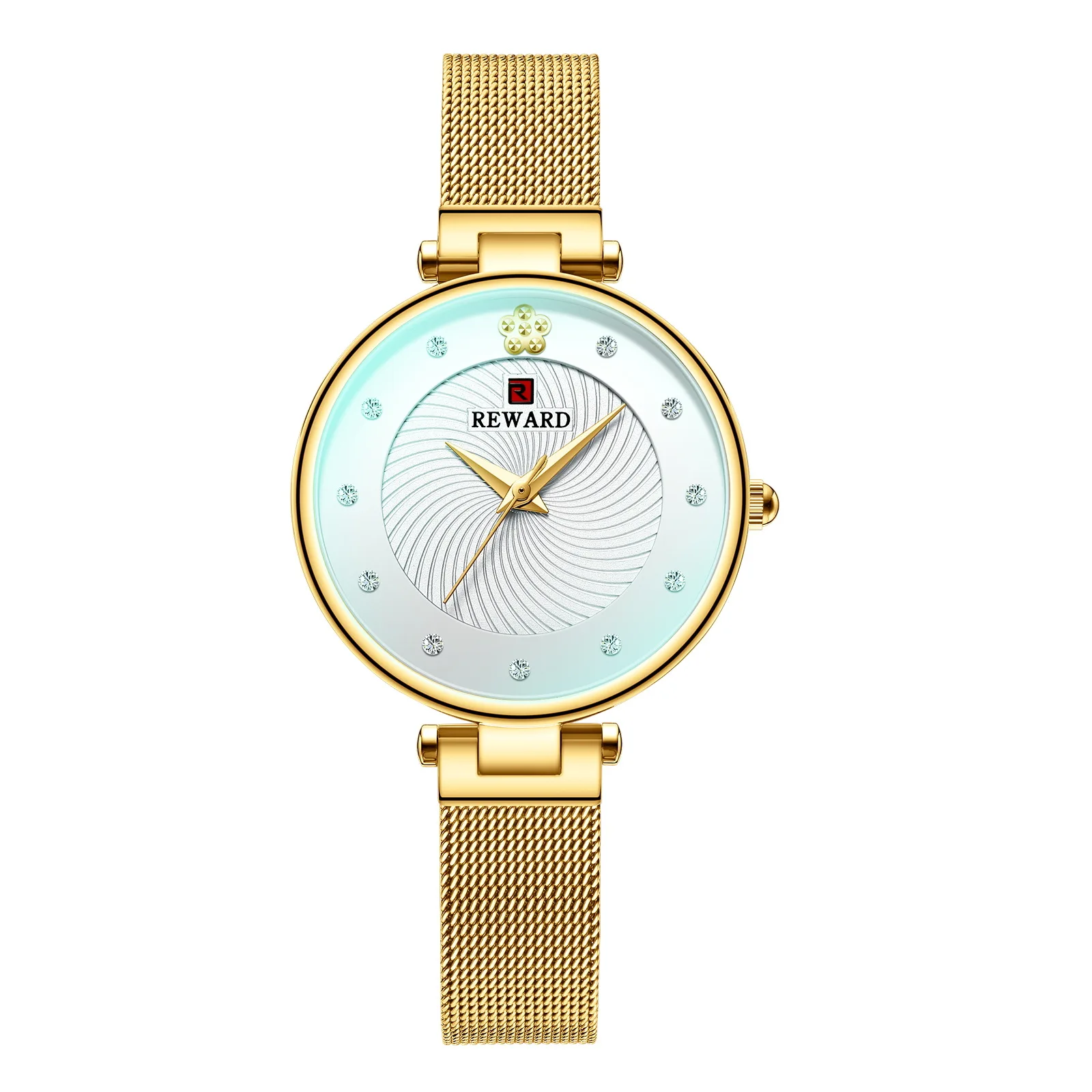 gold white gold Женские наручные часы, женские часы, брендовые роскошные часы, новые наручные часы из нержавеющей стали, женские кварцевые часы для женщин, часы - Color: gold white gold