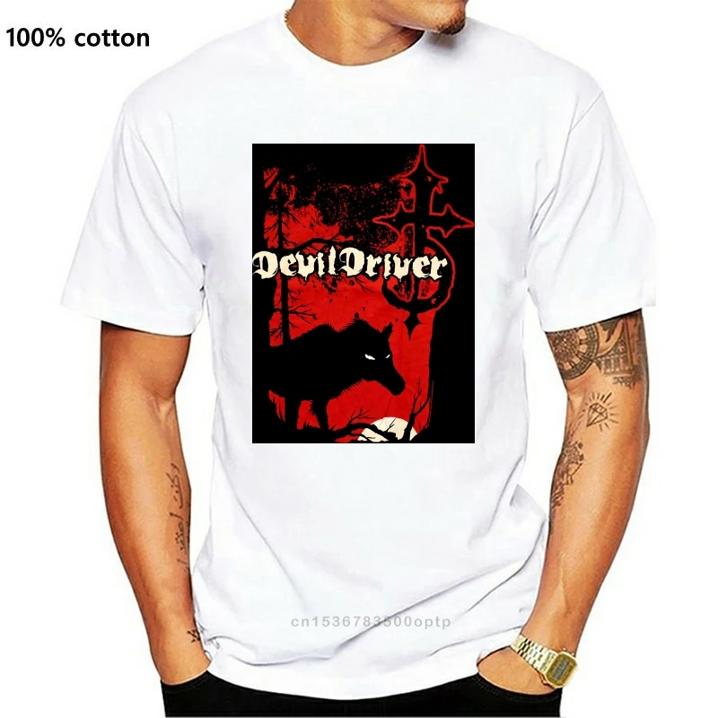 

Новая Черная футболка Devildriver Wolf для девочек и подростков 2021 футболка для взрослых с музыкальной группой базовые модели футболок