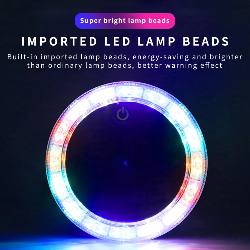 

Car Night Safety Flashing Led Light Super Strong Magnetic Base Car Warning Lamp Anti-Collision Solar Wide Tail Light Auto Tool
