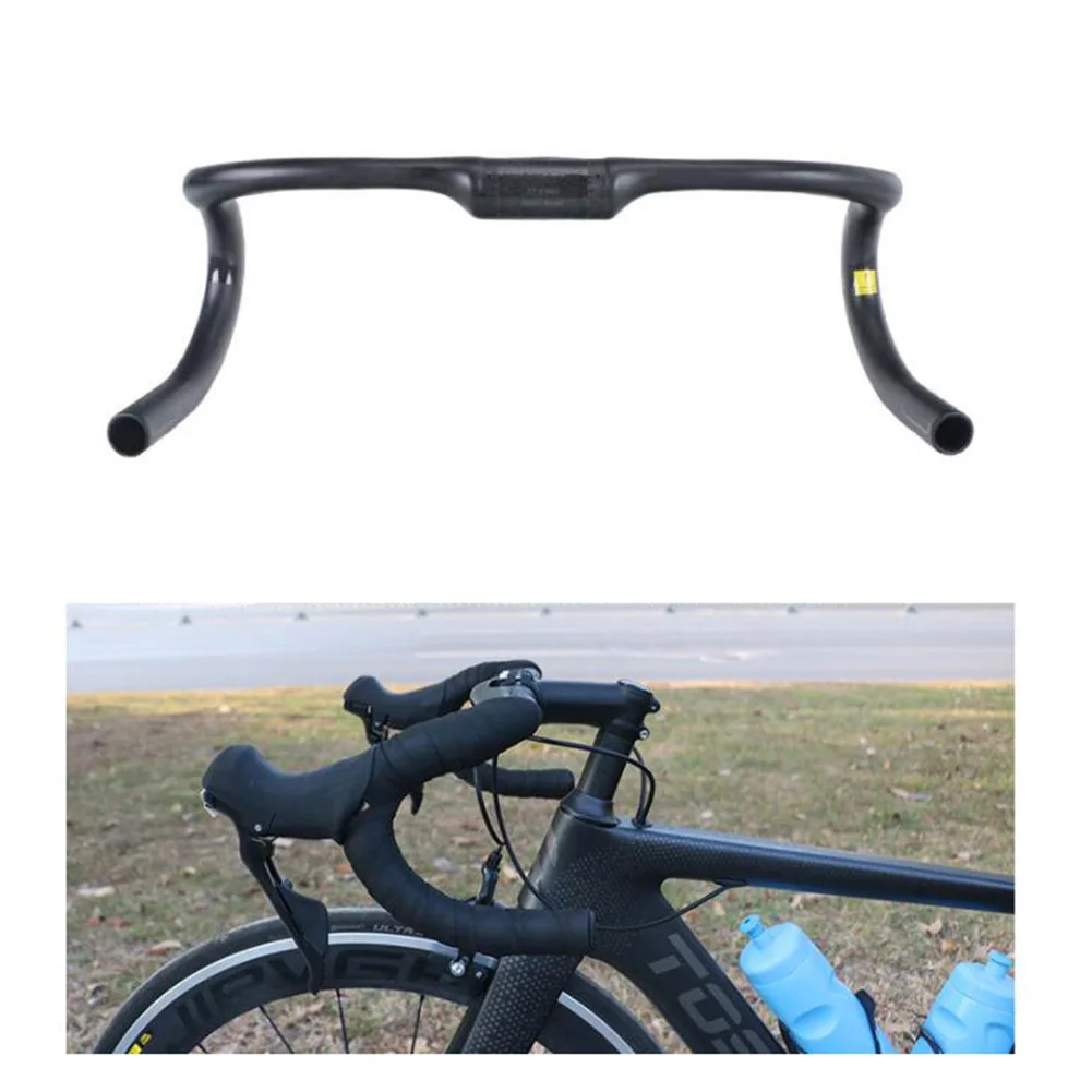 

TOSEEK 400/420/440mm Bicycle Handlebar With Extension Bracket Toray T800 Carbon Fiber Road Bike Drop Bars 31.8mm Cycling Parts
