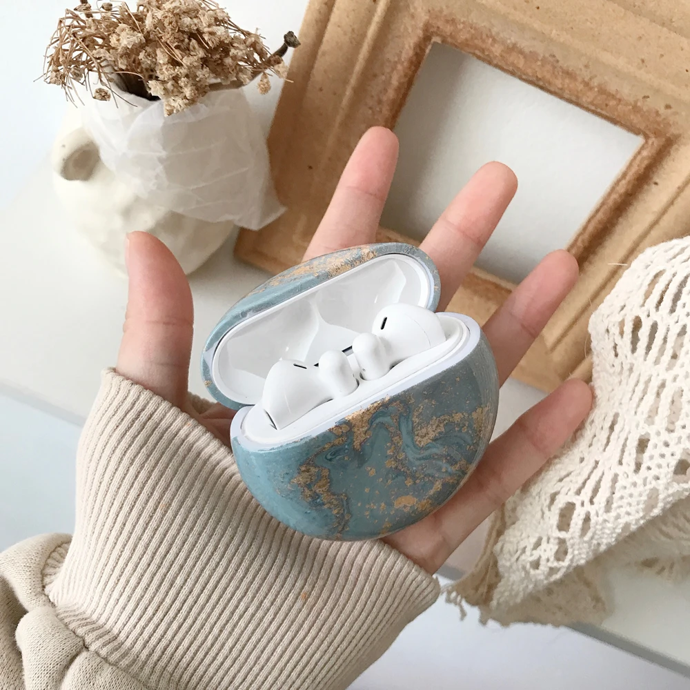 Marble Pattern Earphone Case Funda For Huawei Freebuds 3 Shookproof Cover 2 Pro Free Buds Cases Coque | Электроника