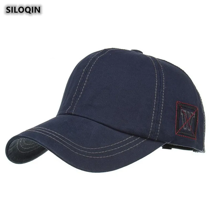 

SILOQIN Осенняя качественная хлопковая бейсболка для мужчин и женщин, модная вышитая Женская Бейсболка с язычком регулируемого размера