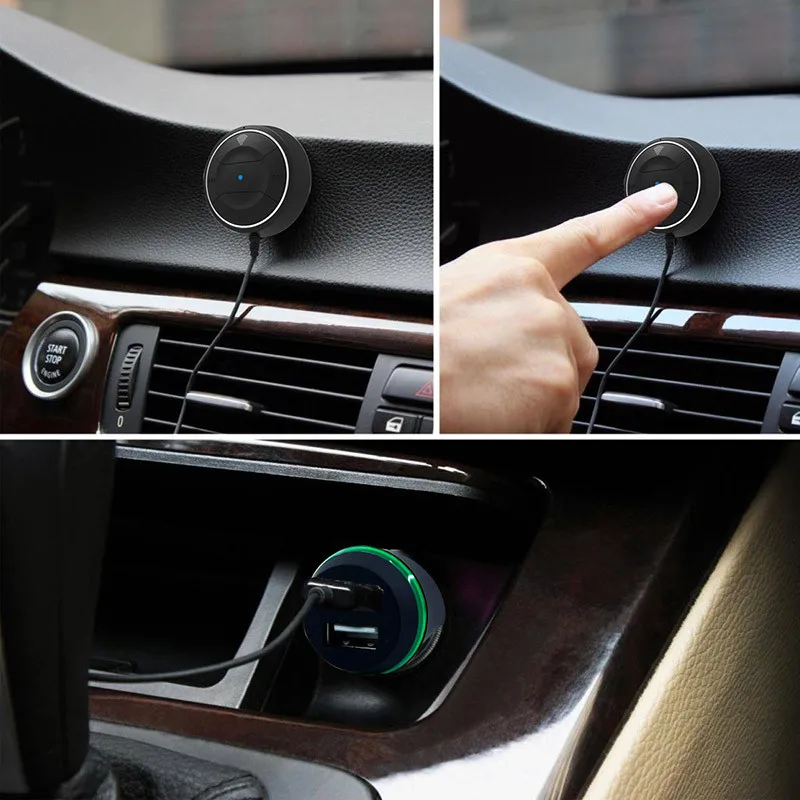 2019 беспроводной Bluetooth приемник 3 5 мм двойной USB Автомобильное зарядное устройство