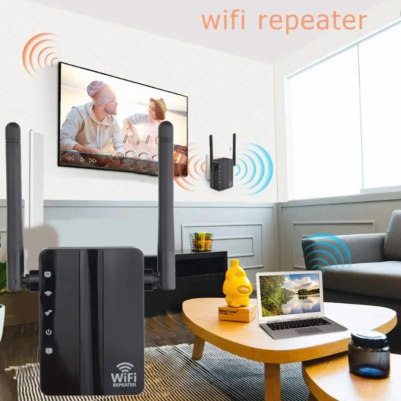 2 4G беспроводной Wi Fi ретранслятор двухдиапазонный усилитель сигнала 300 Мбит/с