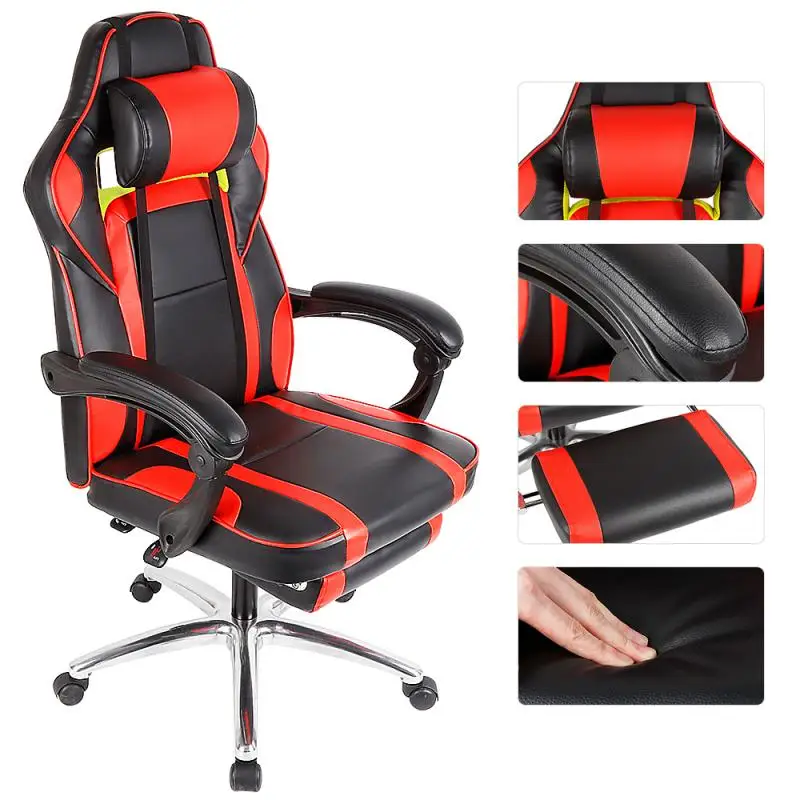 

Профессиональное компьютерное офисное кресло со спинкой и подставкой для ног, высококачественное крутое игровое кресло, регулируемое стул...