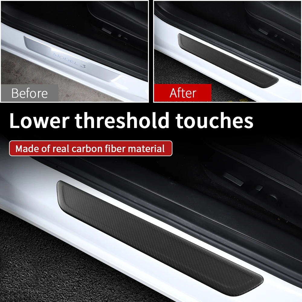 Внутреннее матовое углеродное волокно для Tesla model 3 Аксессуары/автомобильные