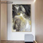 Картина маслом Обнаженная женская, абстрактная живопись на холсте, скандинавский декор, плакаты и принты для гостиной