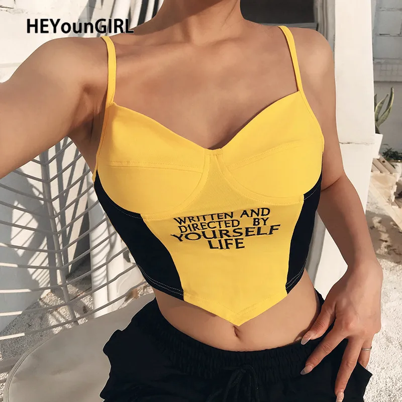 Женский топ на бретелях-спагетти с открытой спиной и V-образным вырезом | Женская