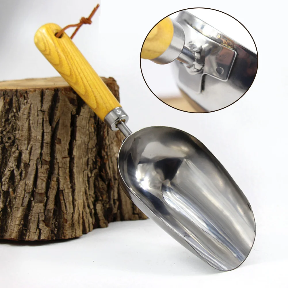 

Gardening Potting Scoop Loosening Garden Shovel Soil Tool Stainless Steel Transplanting Supplies