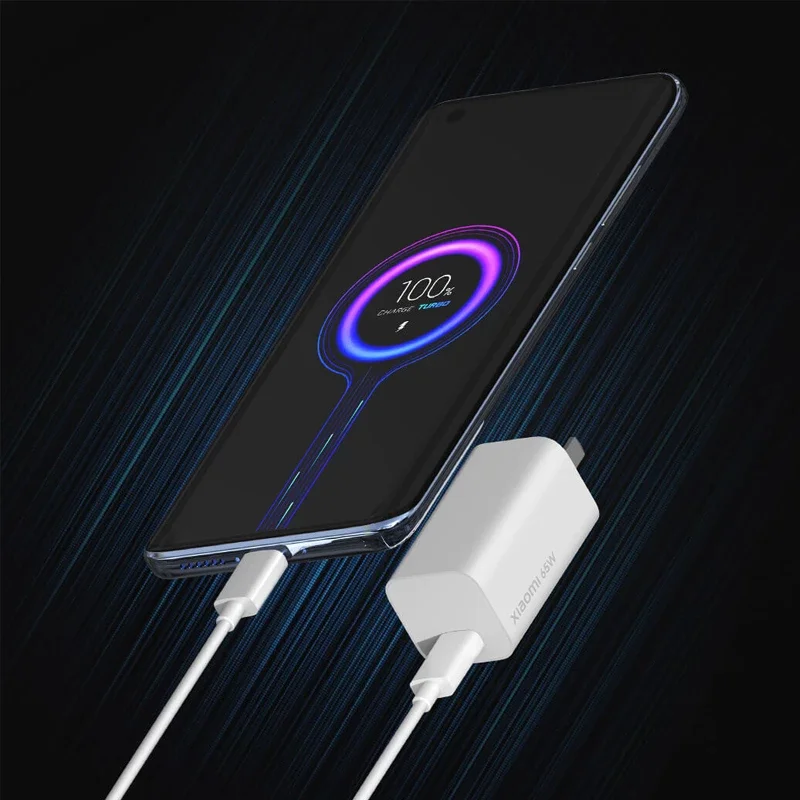 Оригинальное зарядное устройство Xiaomi Mi 65 Вт быстрое GaN Tech USB Type-C 20 В-А с