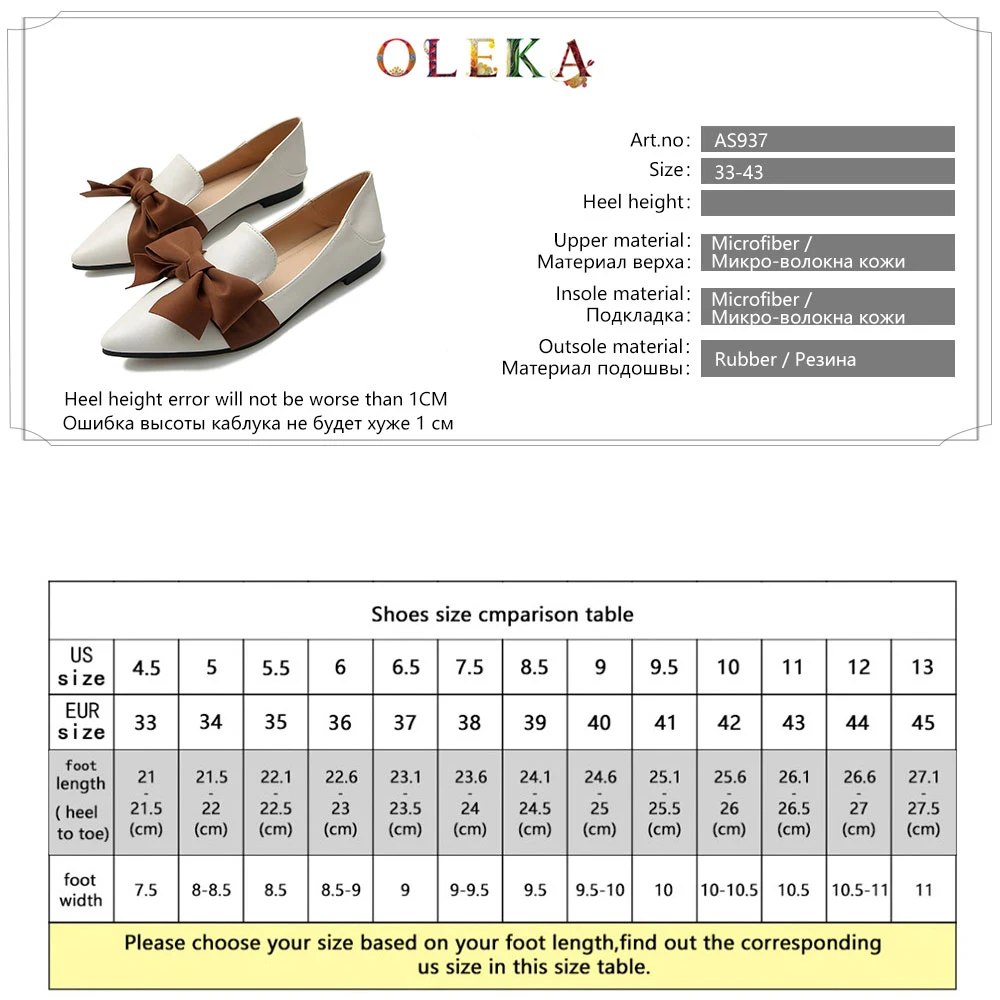 

OLEKA New 2020 Mary Janes Woman Flats Butterfly-knot Strange Heeldress Spring/autumn Flats Pointed Toe Fashion Style AS937