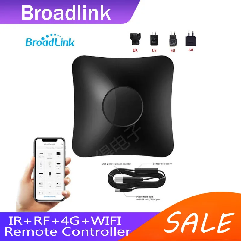 Фото BroadLink RM4 Pro + HTS2 ИК радиочастотная версия беспроводной - купить