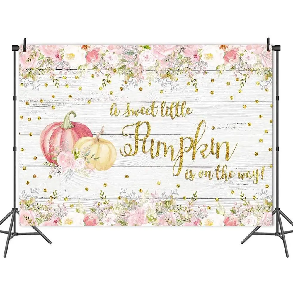 

Виниловый фон для фотосъемки новорожденных с изображением цветов доски тыквы Хэллоуина
