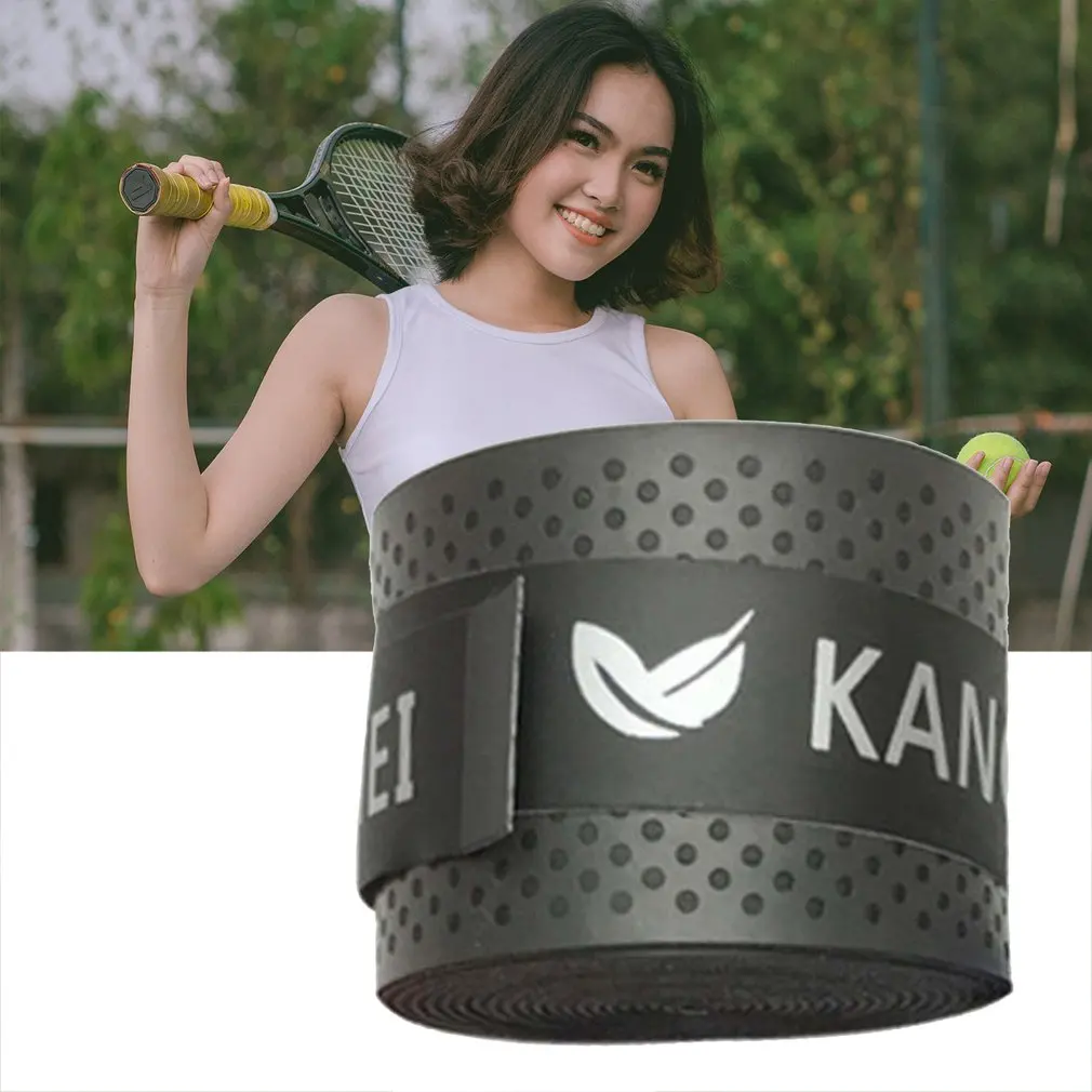 Эластичная Теннисная ракетка из ПУ кожи Overgrip нескользящая поглощающая пот