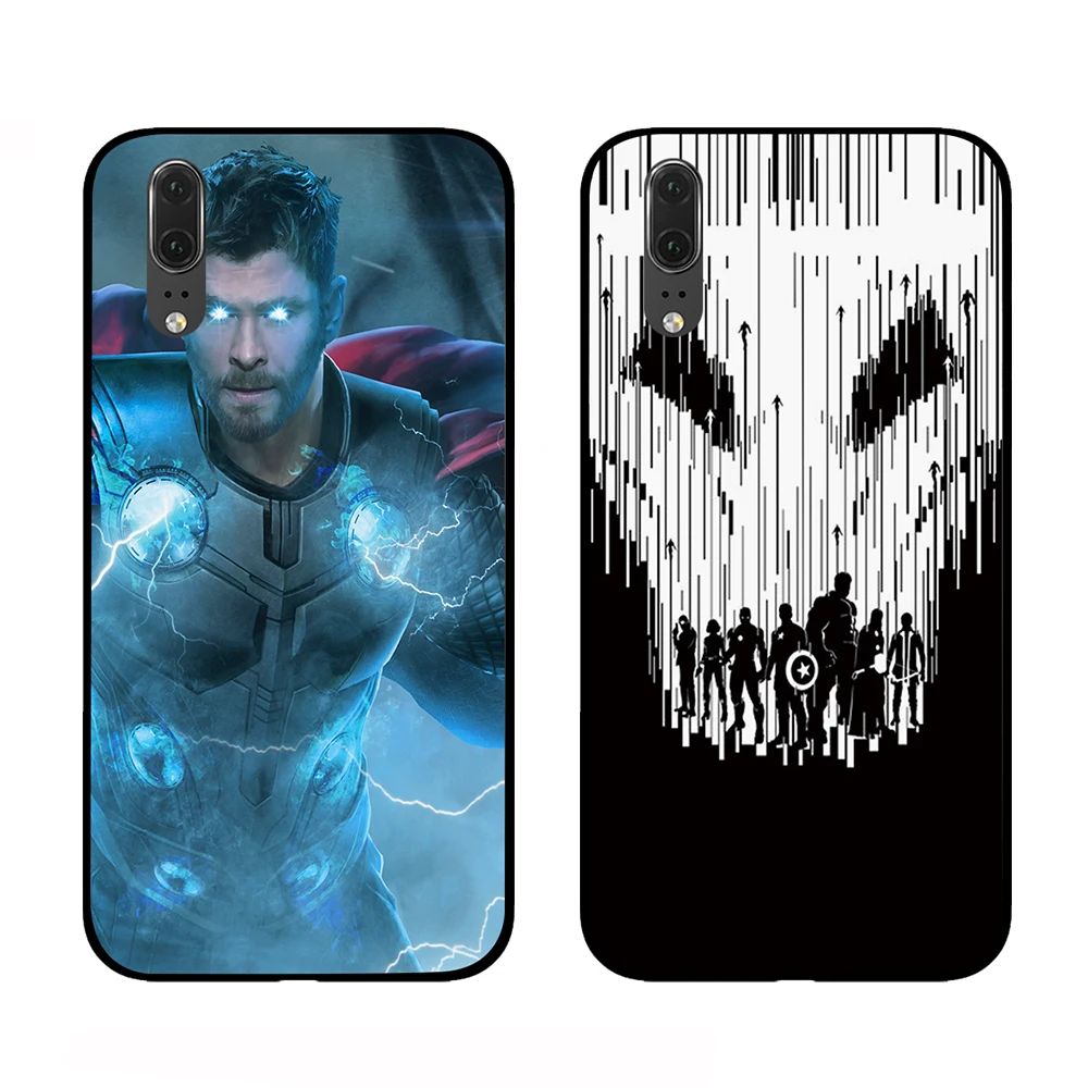 Для логотипа Marvel Роскошные Чехлы для huawei P30 P20 P10 mate 10 20 Pro Lite | Мобильные телефоны и
