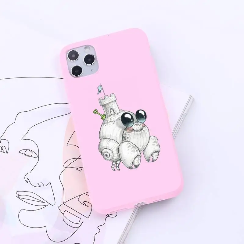 

Cute cartoon funny animal aesthetics Phone Case Candy Color for iPhone 6 7 8 11 12 s mini pro X XS XR MAX Plus